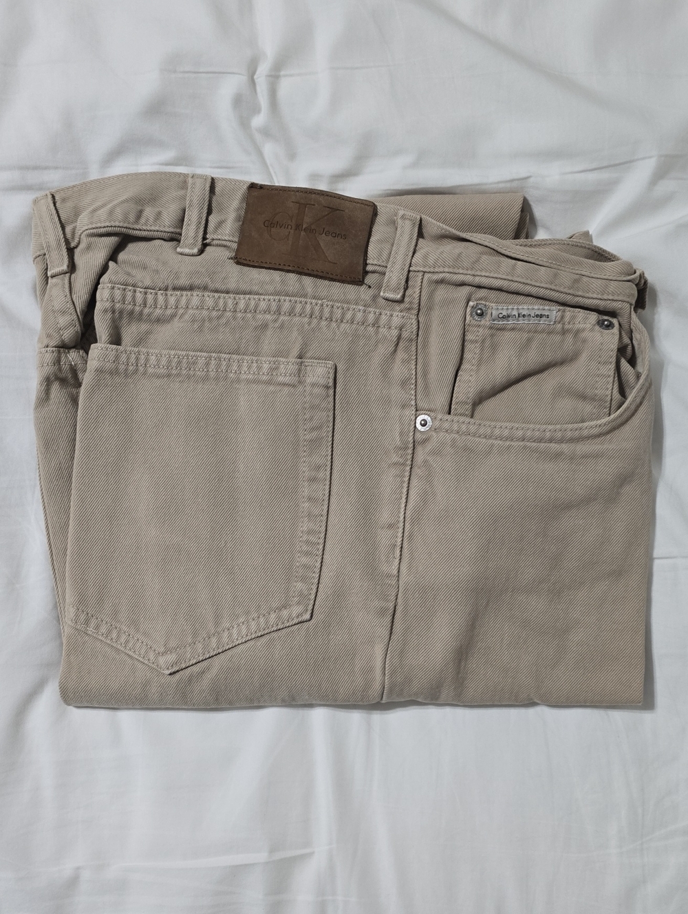 Calvin Klein Jeans Light Taupe Denim Pants